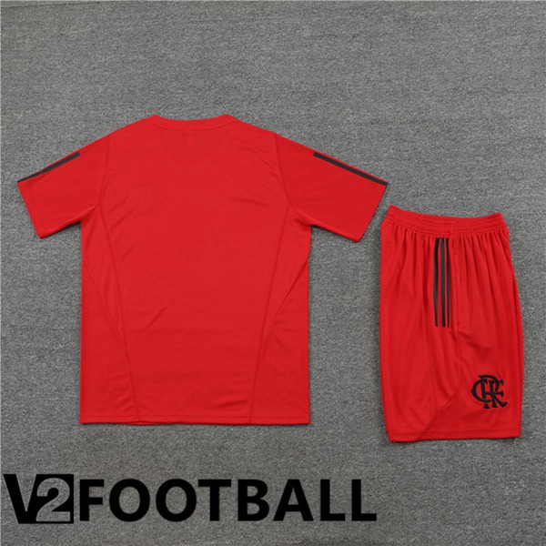 Flamengo Training T Shirt + Shorts Red 2023/2024