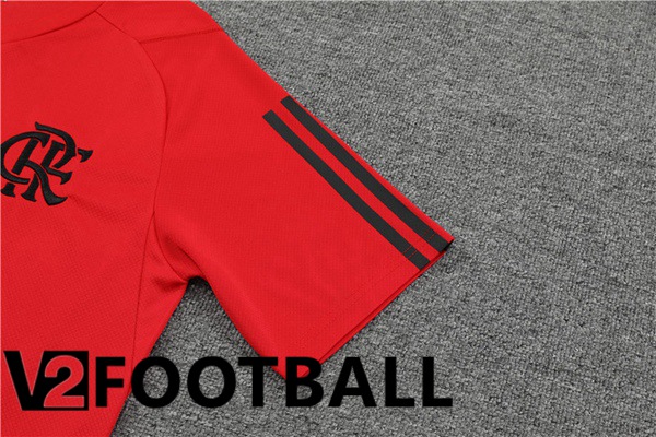 Flamengo Training T Shirt + Shorts Red 2023/2024