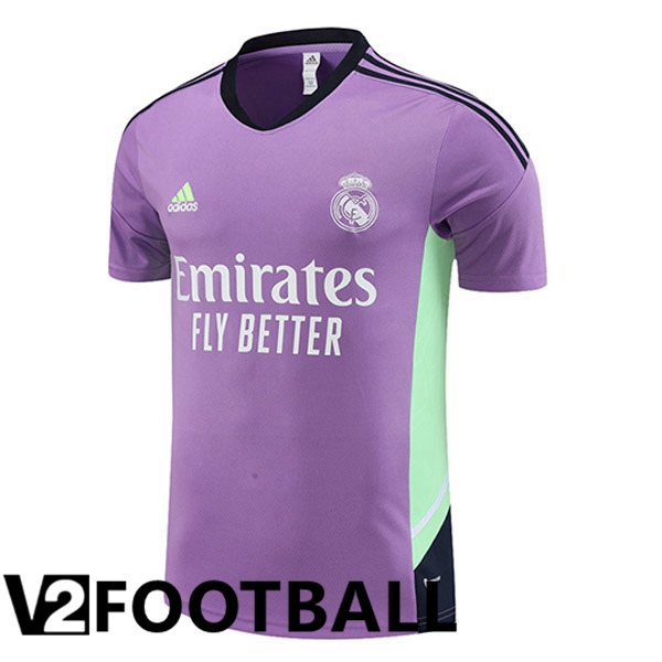Real Madrid Training T Shirt Purple 2023/2024