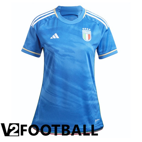 Italy Womens Soccer Jersey Home Blue 2023/2024