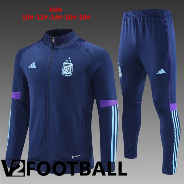 Argentina Kids Training Jacket Suit Royal Blue 2023/2024