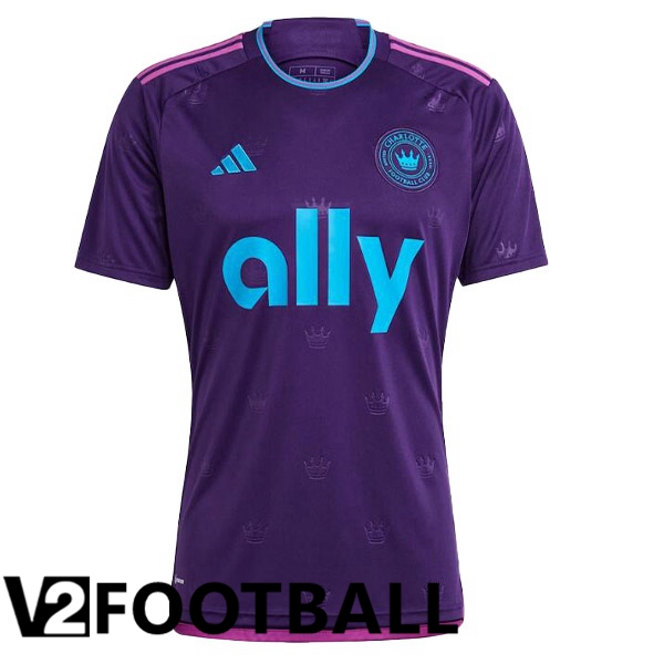 Charlotte FC Soccer Jersey Away Purple 2023/2024