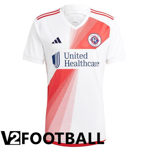 New England Revolution Soccer Jersey Away White 2023/2024