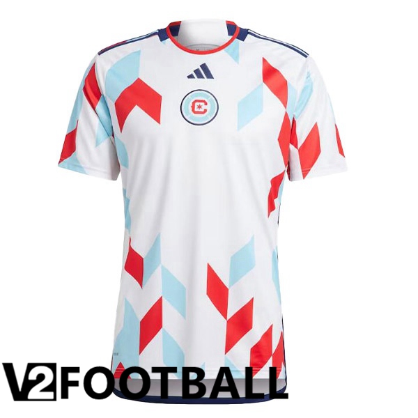 Chicago Fire FC Soccer Jersey Away White 2023/2024