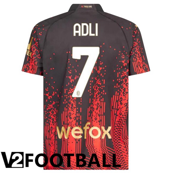 AC Milan (ADLI 7) Soccer Jersey Fourth Red Black 2022/2023