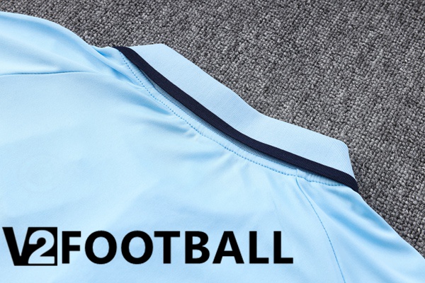 Manchester City Soccer Polo + Pants Blue 2023/2024