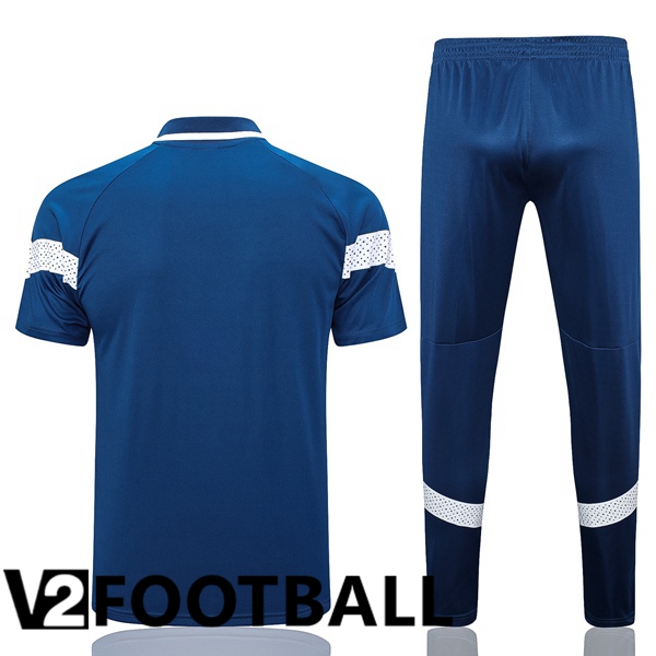 Marseille OM Soccer Polo + Pants Blue 2023/2024