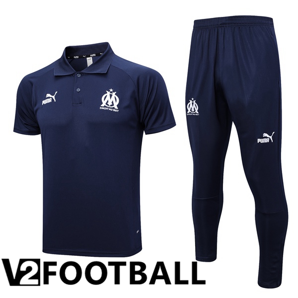 Marseille OM Soccer Polo + Pants Royal Blue 2023/2024
