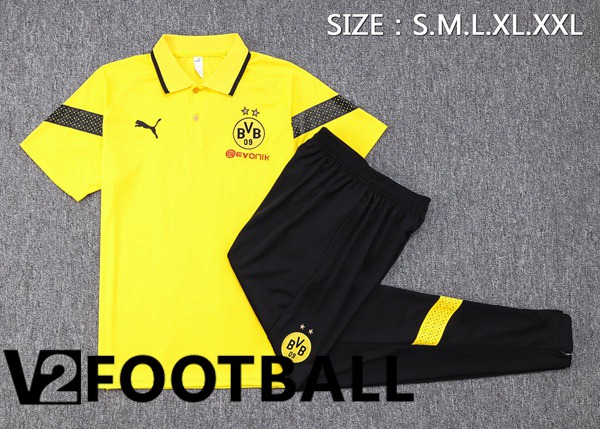 Dortmund BVB Soccer Polo + Pants Yellow 2023/2024