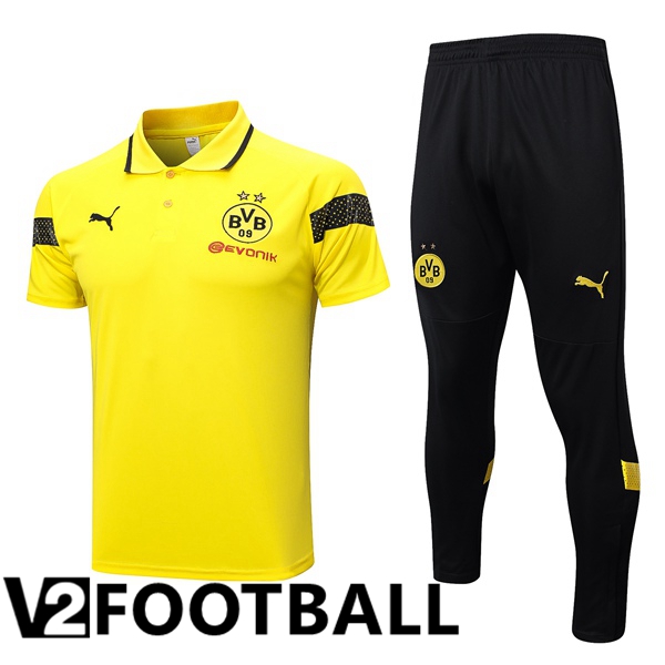 Dortmund BVB Soccer Polo + Pants Yellow 2023/2024