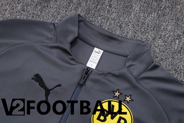 Dortmund BVB Training Tracksuit Suit Grey 2023/2024