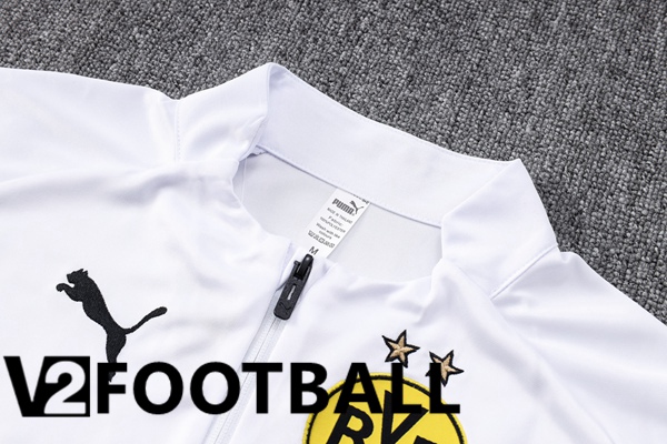 Dortmund BVB Training Tracksuit Suit White 2023/2024