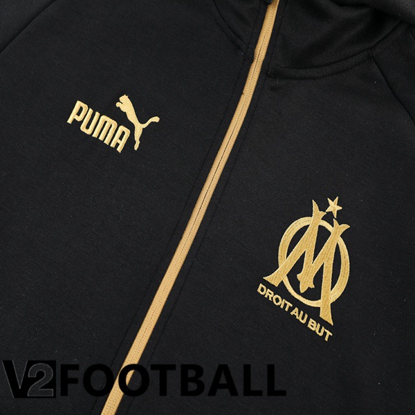 Marseille OM Training Tracksuit Hoodie Black 2023/2024