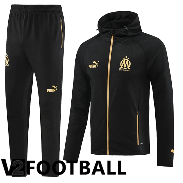 Marseille OM Training Tracksuit Hoodie Black 2023/2024