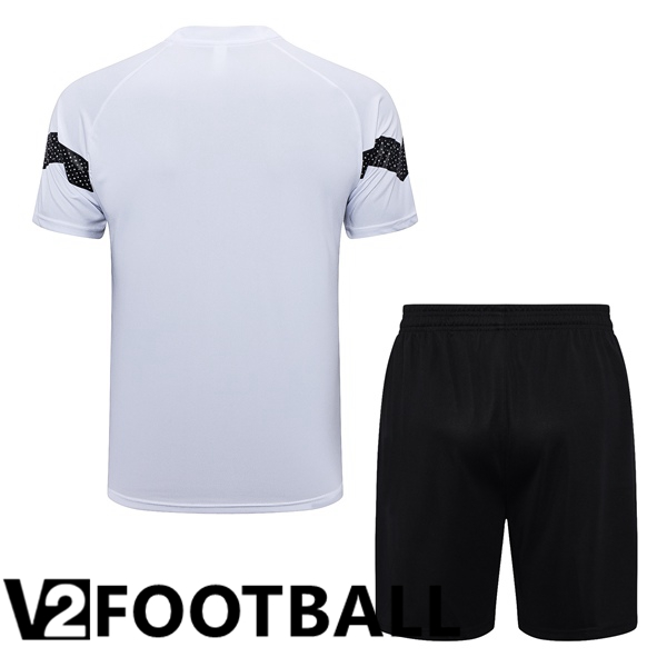 Dortmund BVB Training T Shirt + Shorts White 2023/2024