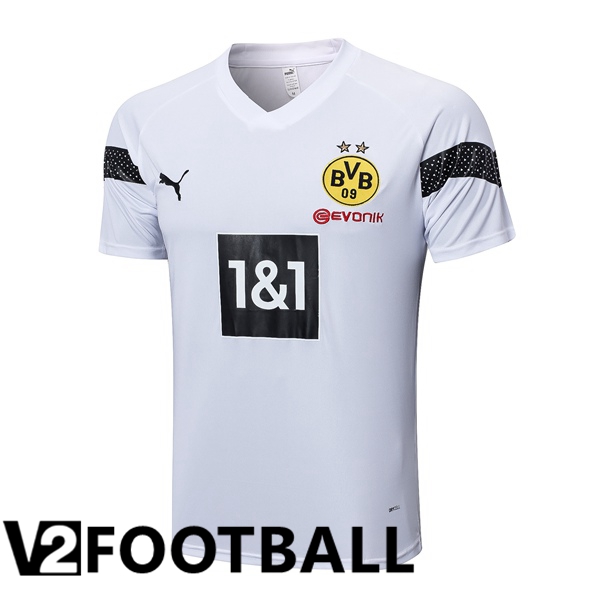 Dortmund BVB Training T Shirt White 2023/2024