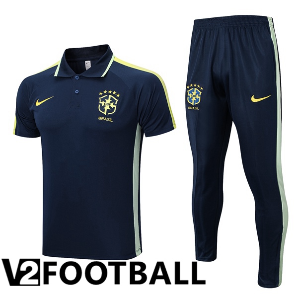 Brazil Soccer Polo + Pants Royal Blue 2023/2024