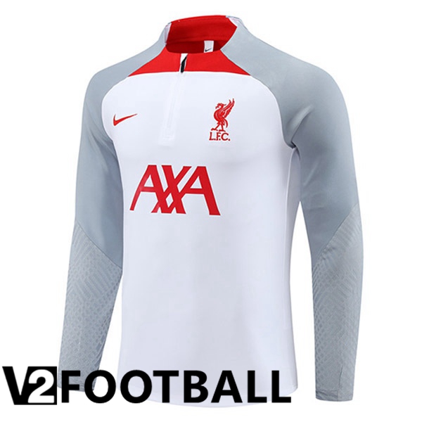 FC Liverpool Training Sweatshirt White Grey 2023/2024