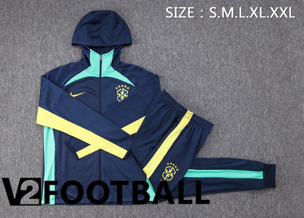 Brazil Training Tracksuit Hoodie Royal Blue 2023/2024