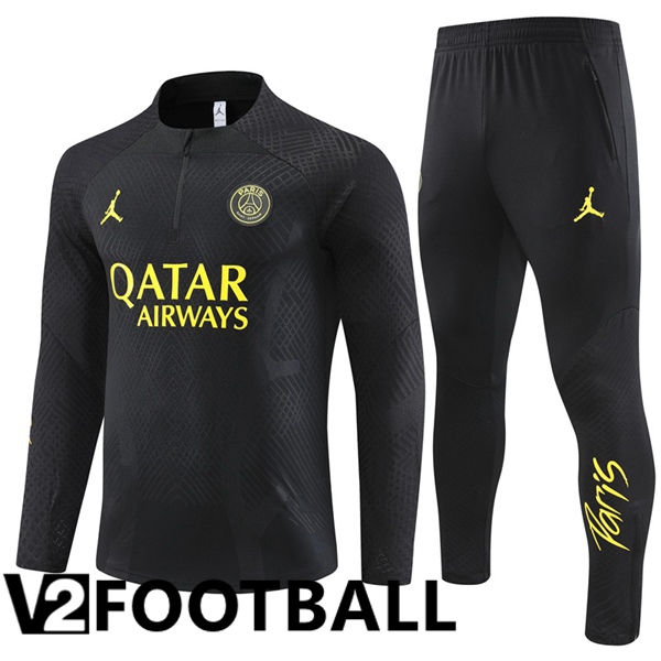 Paris PSG Training Tracksuit Suit Black 2023/2024