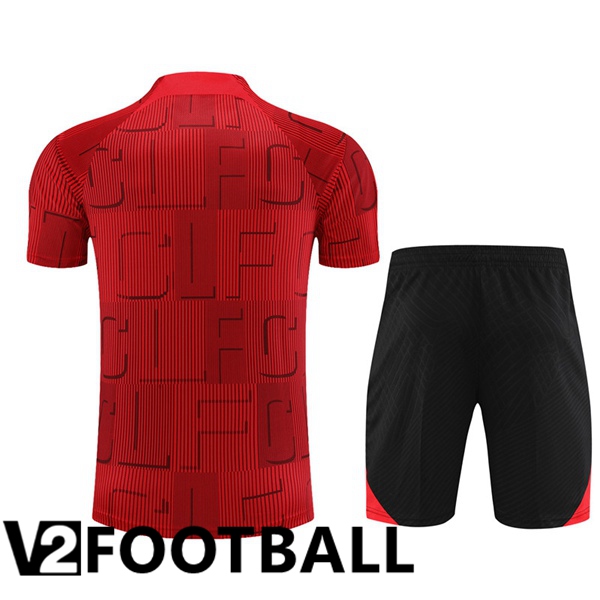 FC Liverpool Training T Shirt + Shorts Red 2023/2024