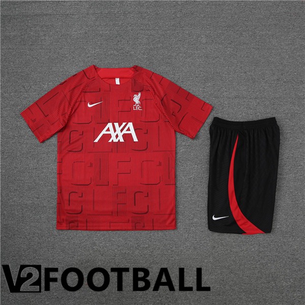 FC Liverpool Training T Shirt + Shorts Red 2023/2024