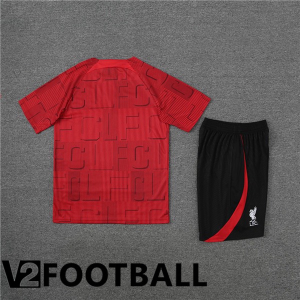 FC Liverpool Training T Shirt + Shorts Red 2023/2024