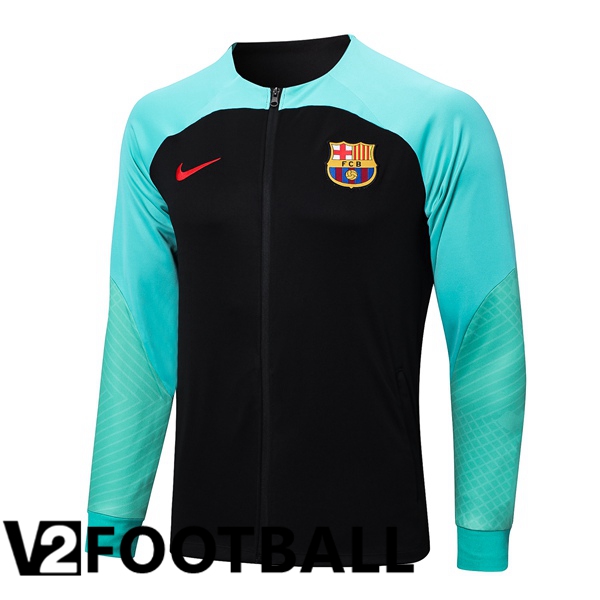 FC Barcelona Training Jacket Black Green 2023/2024