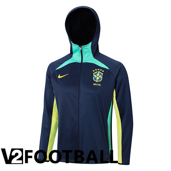 Brazil Training Jacket Hoodie Royal Blue 2023/2024