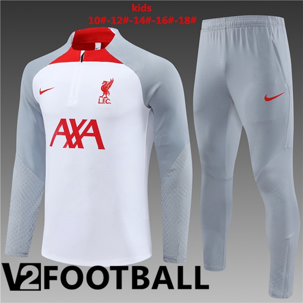 FC Liverpool Kids Training Tracksuit Suit White 2023/2024