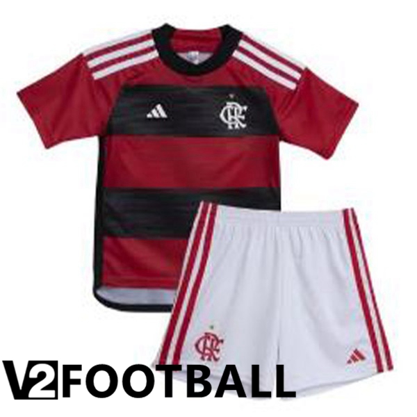 Flamengo Kids Football Shirt Home Red 2023/2024