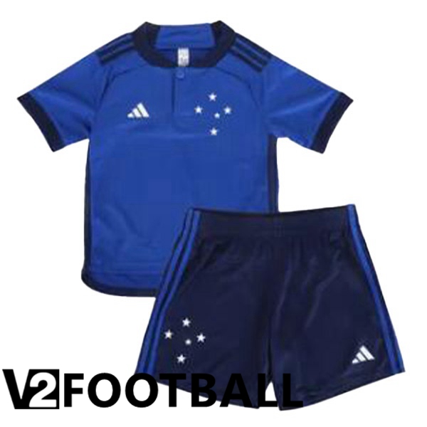 Cruzeiro EC Kids Football Shirt Home Blue 2023/2024