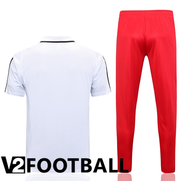 Flamengo Soccer Polo + Pants White 2023/2024