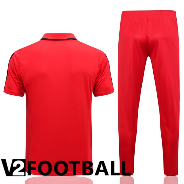 Flamengo Soccer Polo + Pants Red 2023/2024