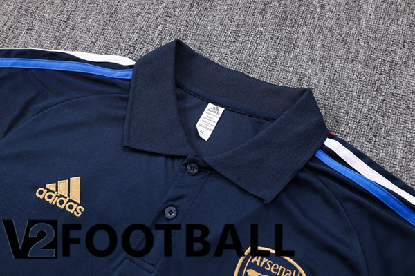 Arsenal Soccer Polo + Pants Royal Blue 2023/2024