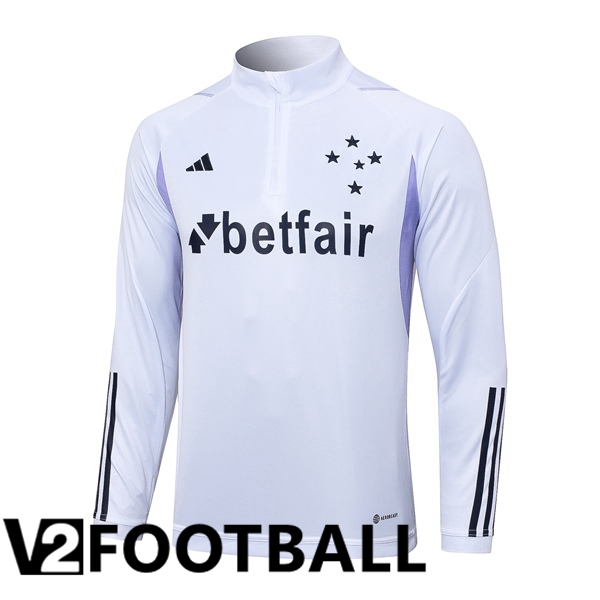 Cruzeiro EC Training Sweatshirt White 2023/2024