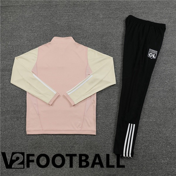 Lyon OL Training Tracksuit Suit Pink 2023/2024