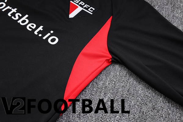 Sao Paulo FC Training Tracksuit Suit Black 2023/2024