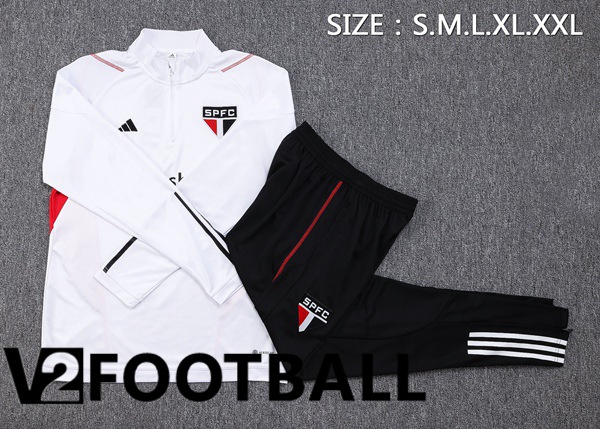 Sao Paulo FC Training Tracksuit Suit White 2023/2024