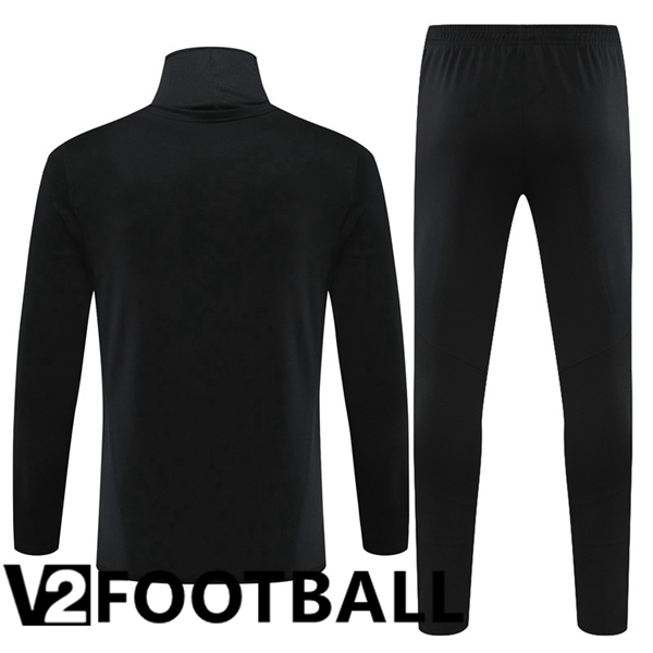 Arsenal High collar Training Tracksuit Suit Black 2023/2024