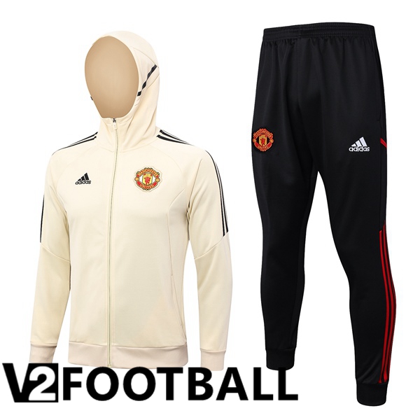 Manchester United Training Tracksuit Hoodie Brown 2023/2024