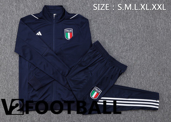 Italy Training Jacket Suit Royal Blue 2023/2024