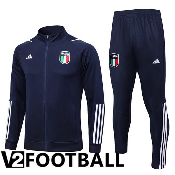 Italy Training Jacket Suit Royal Blue 2023/2024