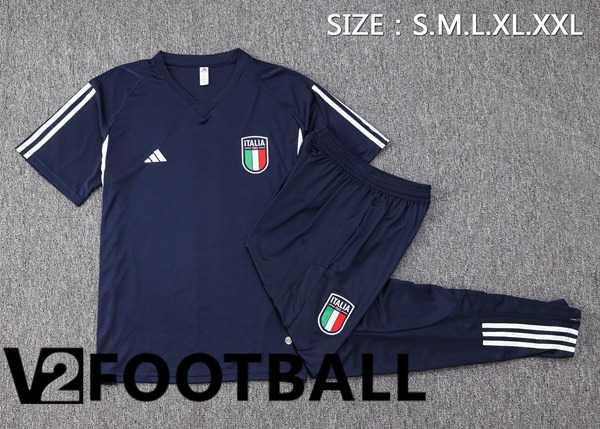 Italy Training T Shirt + Pants Royal Blue 2023/2024