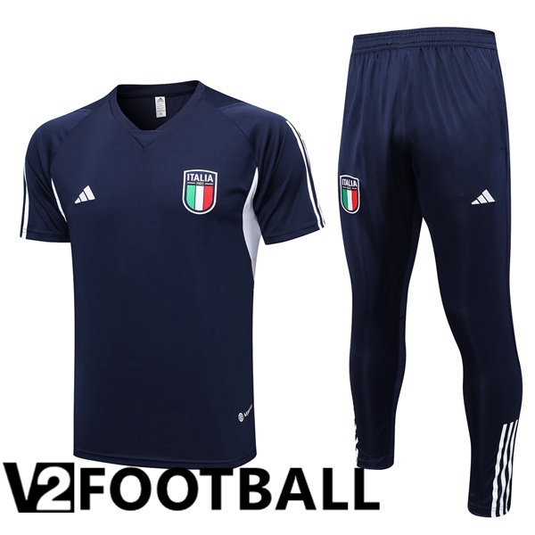 Italy Training T Shirt + Pants Royal Blue 2023/2024