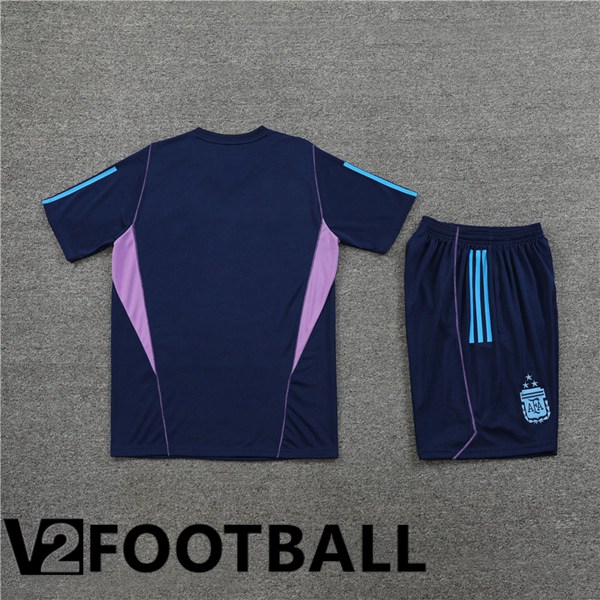 Argentina Training T Shirt + Shorts Royal Blue 2023/2024