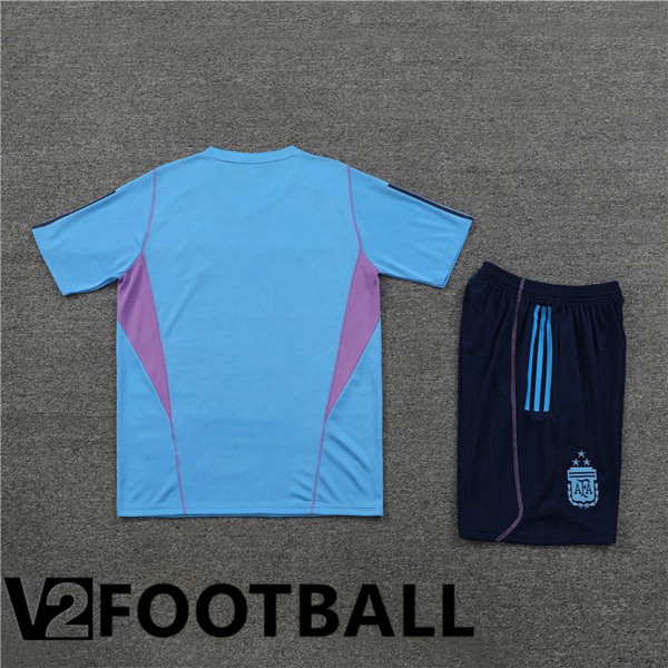 Argentina Training T Shirt + Shorts Blue 2023/2024