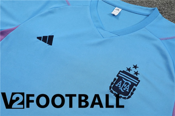 Argentina Training T Shirt + Shorts Blue 2023/2024