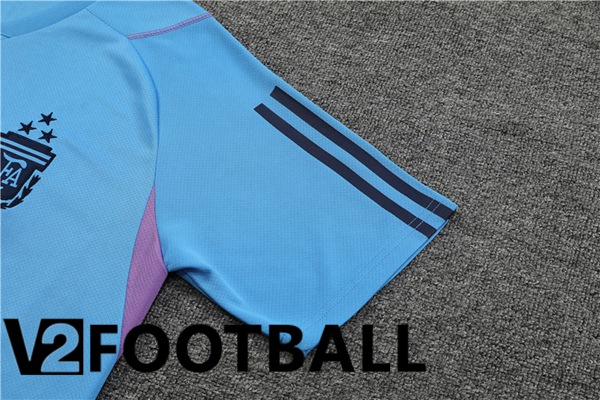 Argentina Training T Shirt + Shorts Blue 2023/2024