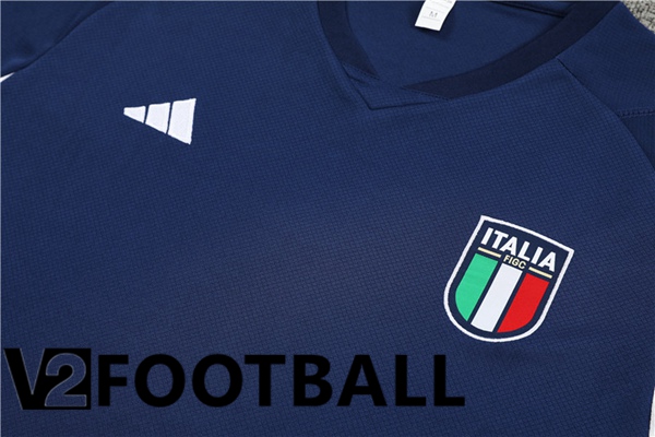 Italy Training T Shirt + Shorts Royal Blue 2023/2024